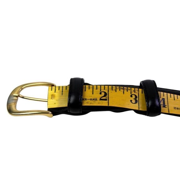 L'Artigiano BLACK REAL LEATHER 1 1/8"Wd CASUAL DRESS MEN'S BELT 38/105-130 (G67 - Picture 7 of 12